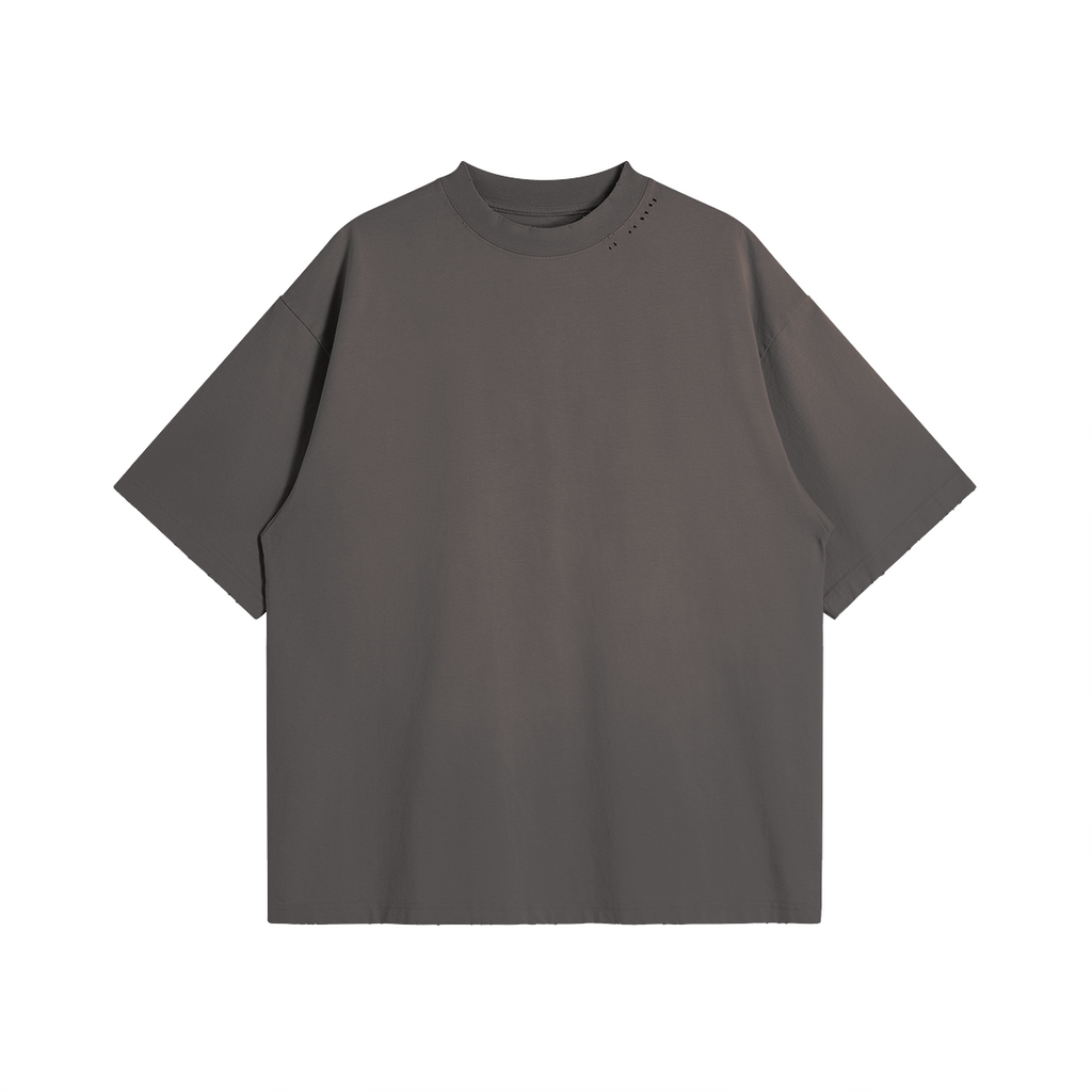 LOST SIGNAL — UNISEX OVERSIZED DISTRESSED TEE 260GSM