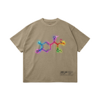 FREQUENCY STUDY – חולצת JINX IT בצבע Khaki עם גרפיקה קדמית