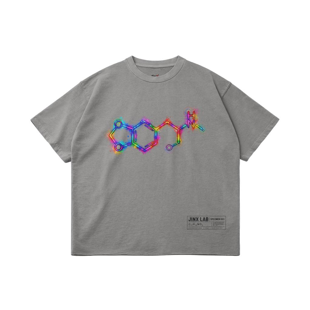 AFTERGLOW STUDY – חולצת JINX IT בצבע Light Gray עם גרפיקה קדמית