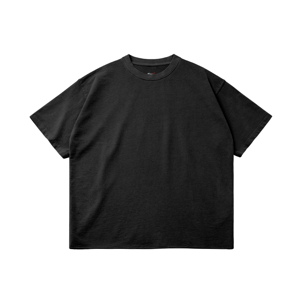 JINX FADED RAW – חולצת JINX IT 260GSM בצבע שחור במבט קדמי