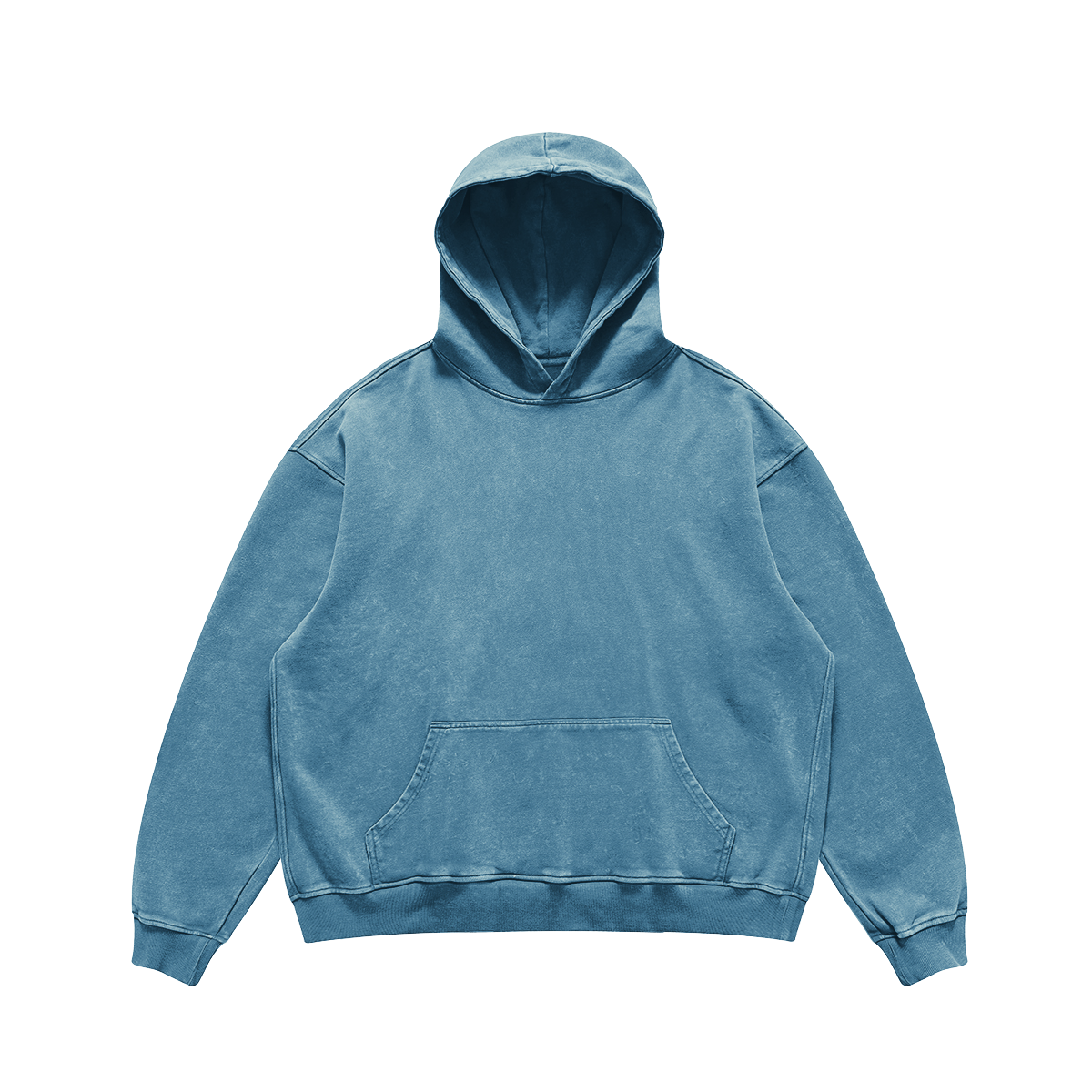 JINX HEAVY FADE – קפוצ׳ון Oversized 440GSM כחול במבט קדמי