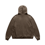 JINX HEAVY FADE – קפוצ׳ון Oversized 440GSM חום כהה במבט אחורי