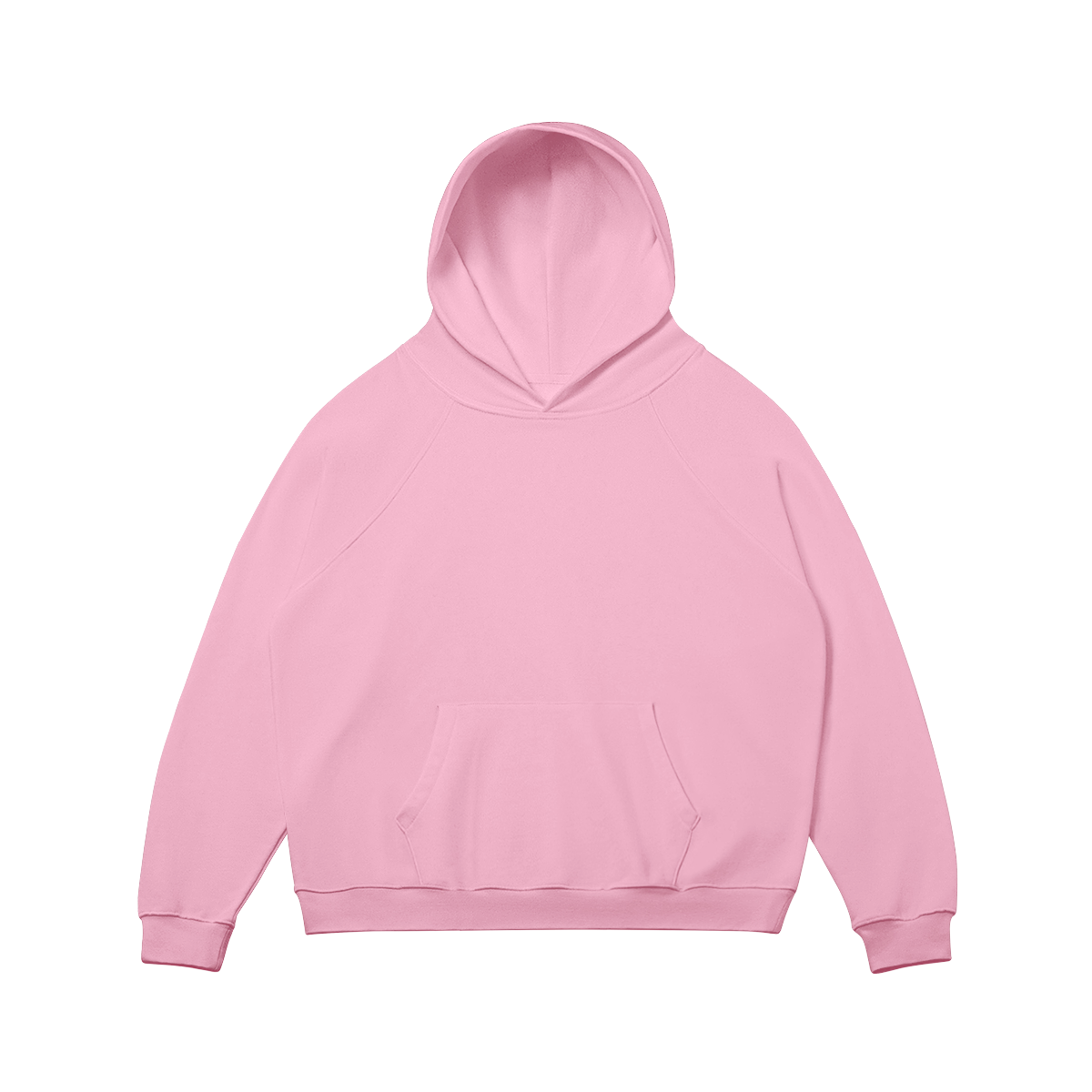 JINX BRUSHED FLEECE – קפוצ׳ון 380GSM בצבע ורוד במבט קדמי