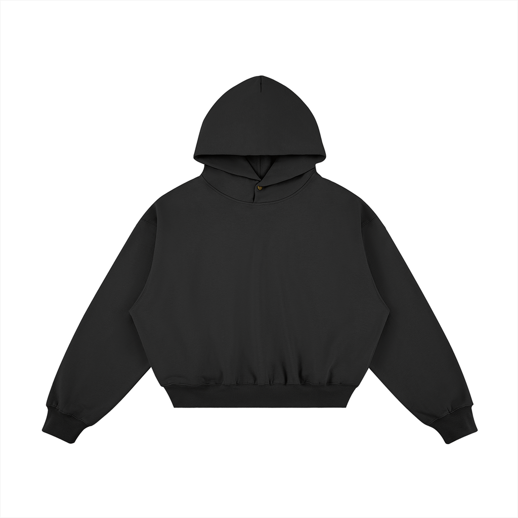 JINX SNAP FLEECE – קפוצ׳ון שחור במבט קדמי