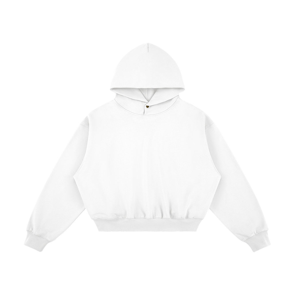 JINX SNAP FLEECE – קפוצ׳ון לבן במבט קדמי