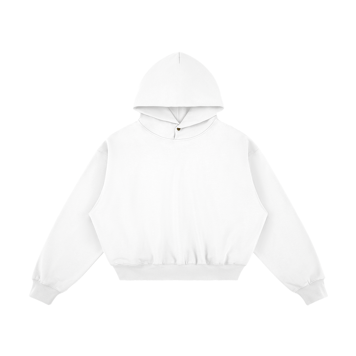 JINX SNAP FLEECE – קפוצ׳ון לבן במבט קדמי