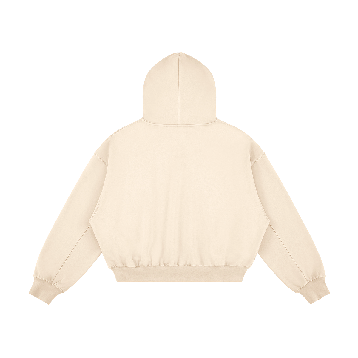 JINX SNAP FLEECE – קפוצ׳ון בגוון קרם במבט אחורי