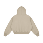 JINX SNAP FLEECE – קפוצ׳ון בגוון בז׳ במבט אחורי