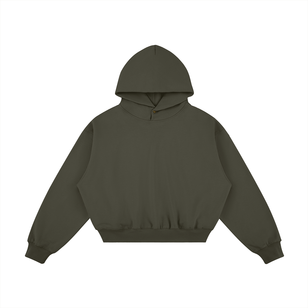 JINX SNAP FLEECE – קפוצ׳ון בגוון ירוק כהה במבט קדמי