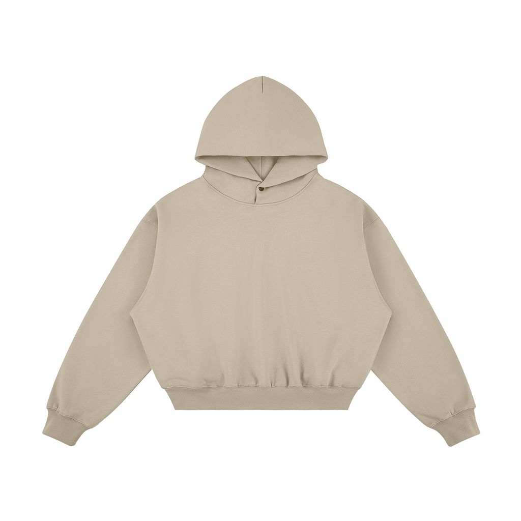 JINX SNAP FLEECE – קפוצ׳ון בגוון בז׳ במבט קדמי