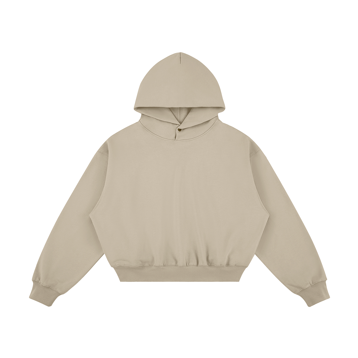 JINX SNAP FLEECE – קפוצ׳ון בגוון בז׳ במבט קדמי
