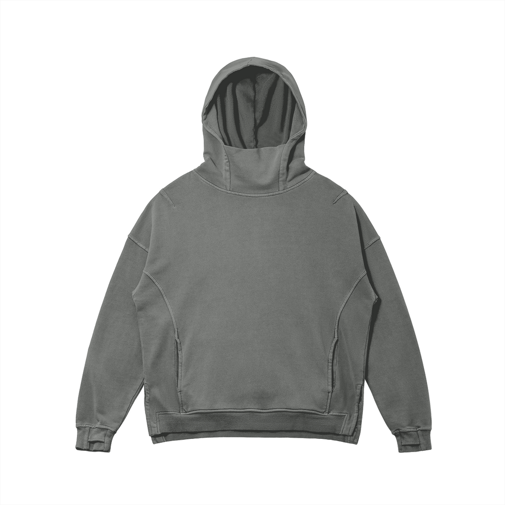 JINX WASHED SLIT – קפוצ׳ון טורטלנק אפור במבט קדמי